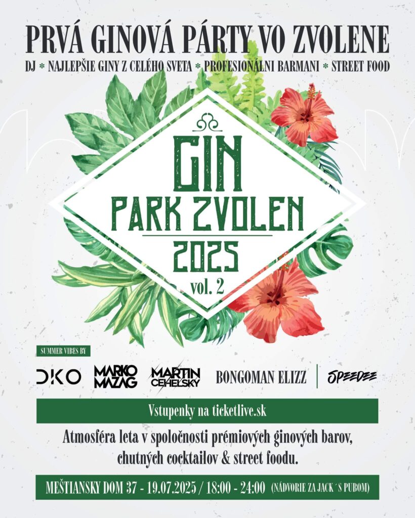 Gin Park Zvolen 2025 plagát